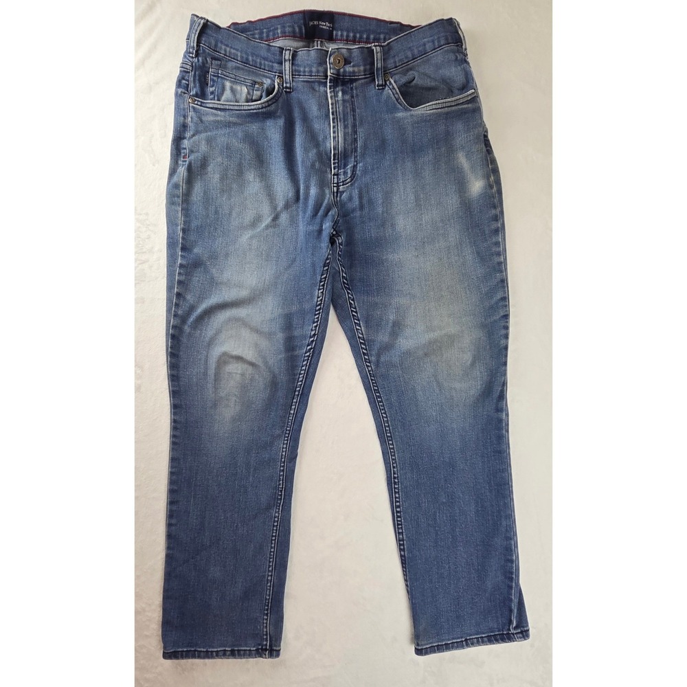 Jachs New York Tribeca Blue Straight Leg Jeans Mens 38x29 Stretch Denim 1664544‎